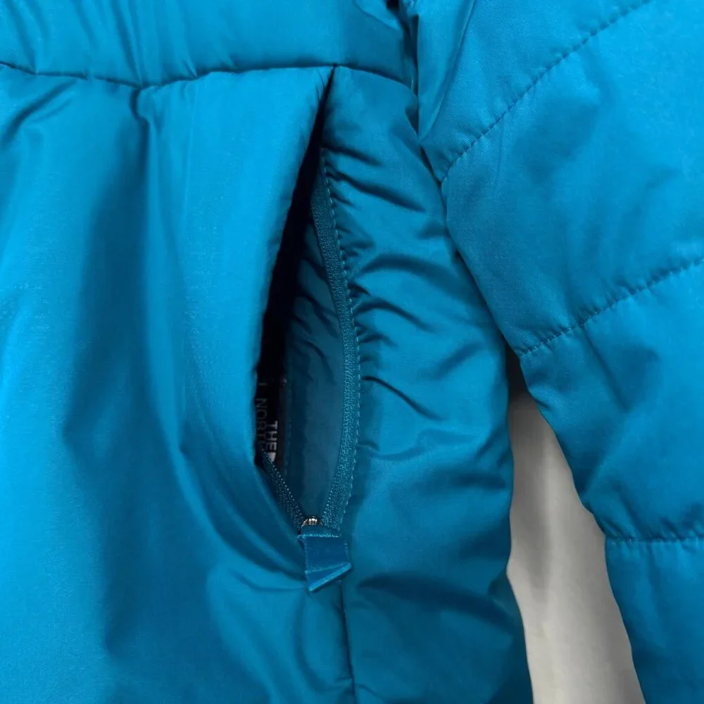 THE NORTH FACE MossBud Swirl Reversible Coat Girls M 10-12 Parka Winter Jacket - Picture 12 of 14